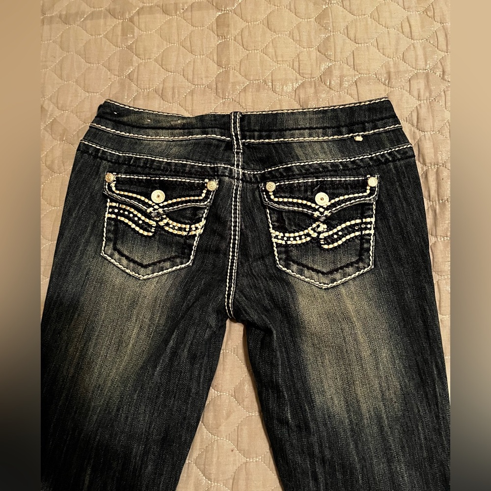 ALMOST FAMOUS~LOW RISE~SKINNY JEANS~7 - Picture 7 of 12